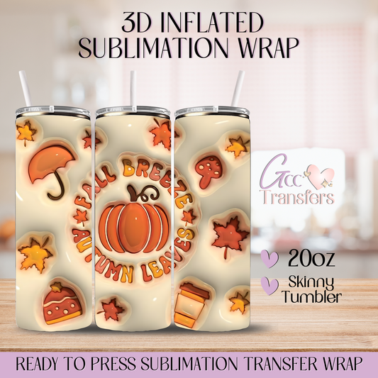 Fall Breeze - 20oz 3D Inflated Sublimation Wrap