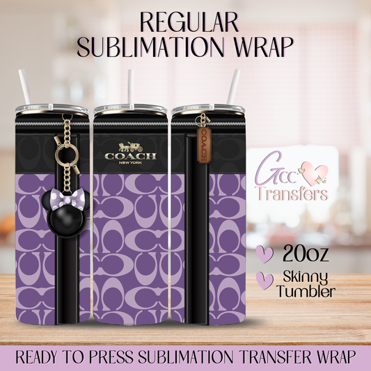 Fashion Purse Purple - 20oz Regular Sublimation Wrap