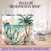Flip Flops Beach Summer  - 20oz Regular Sublimation Wrap