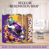 Minnesota Vikings Football - 20oz Regular Sublimation Wrap