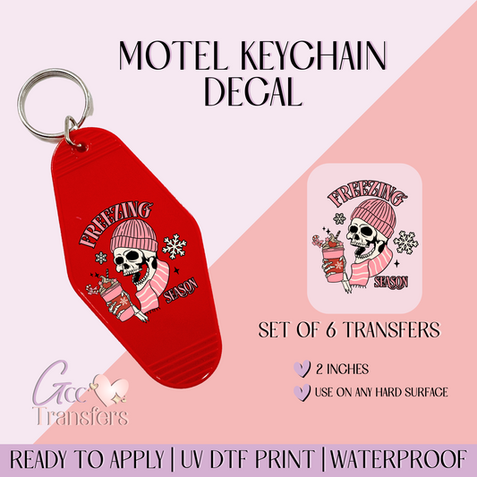 Freezing Season - Set of 6 (Motel Keychain UV DTF)