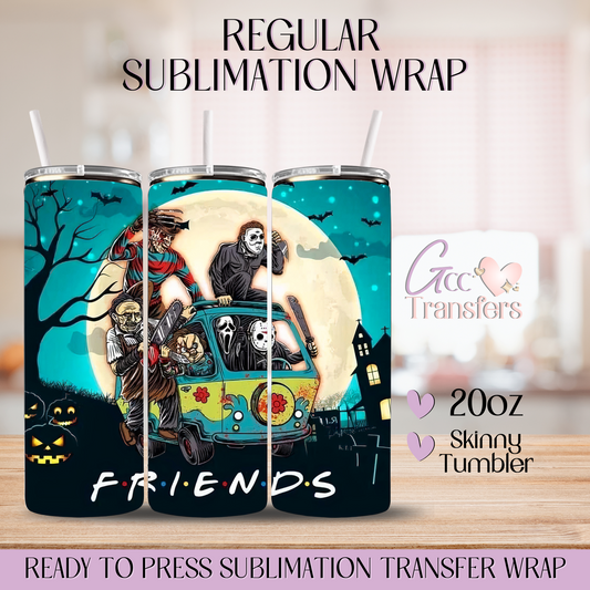 Friends Haunting Halloween - 20oz Regular Sublimation Wrap