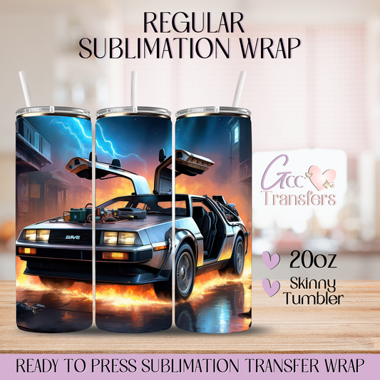 Future Inspired Car Movie - 20oz Regular Sublimation Wrap