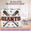 SF Giants Baseball  - 20oz 3D Inflated Sublimation Wrap