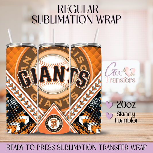 Giants Baseball SF - 20oz Regular Sublimation Wrap