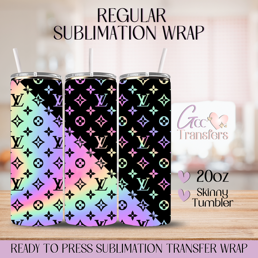 Glam Colorful Fashion - 20oz Regular Sublimation Wrap