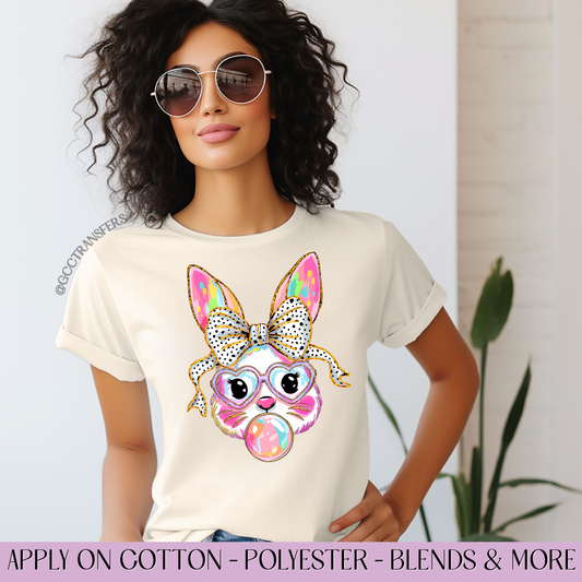 Easter Bunny Bubble Gun - Full Color DTF Transfer