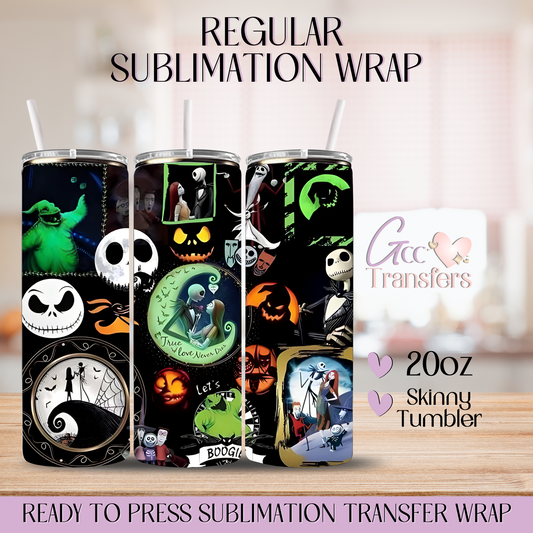 Green Moon Jack Sally - 20oz Regular Sublimation Wrap