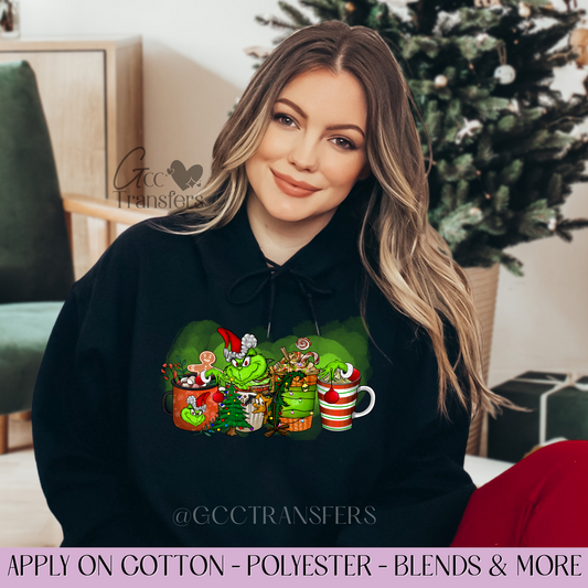 Grinch Coffee - Full Color Transfer