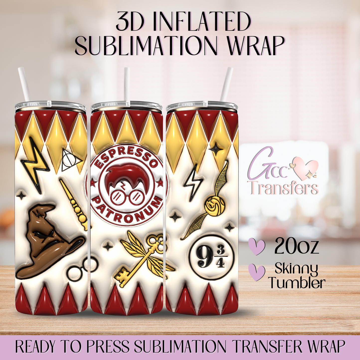 Wizard School - 20oz 3D Inflated Sublimation Wrap