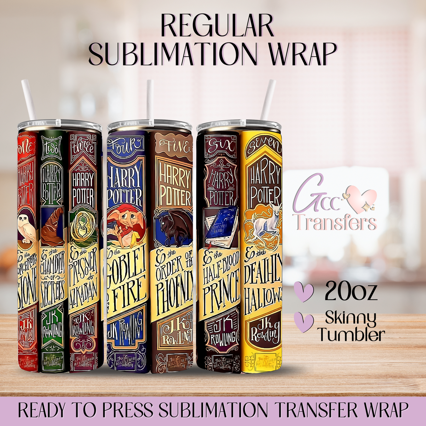 Collection Books Wizard School - 20oz Regular Sublimation Wrap