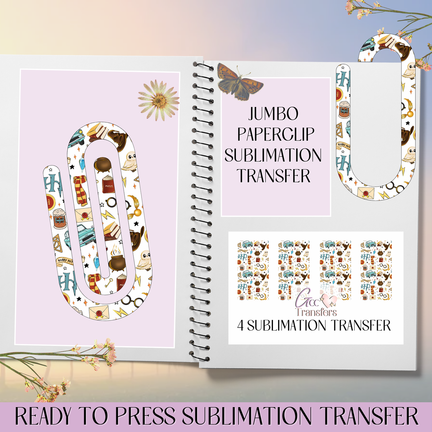 Enchanted Wizard School - Jumbo Paperclip Sublimation Transfer