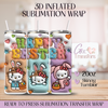 Happy Easter Cards Cat- 20oz Regular Sublimation Wrap