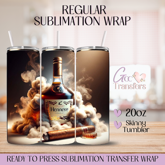 HNS Whisky and Cigar - 20oz Regular Sublimation Wrap