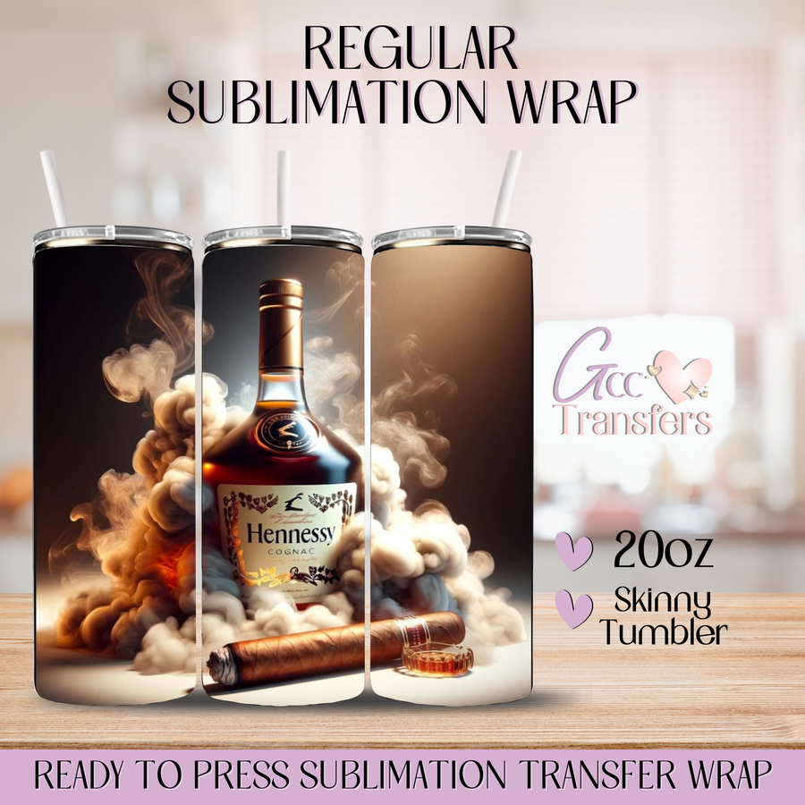 HNS Whisky and Cigar - 20oz Regular Sublimation Wrap