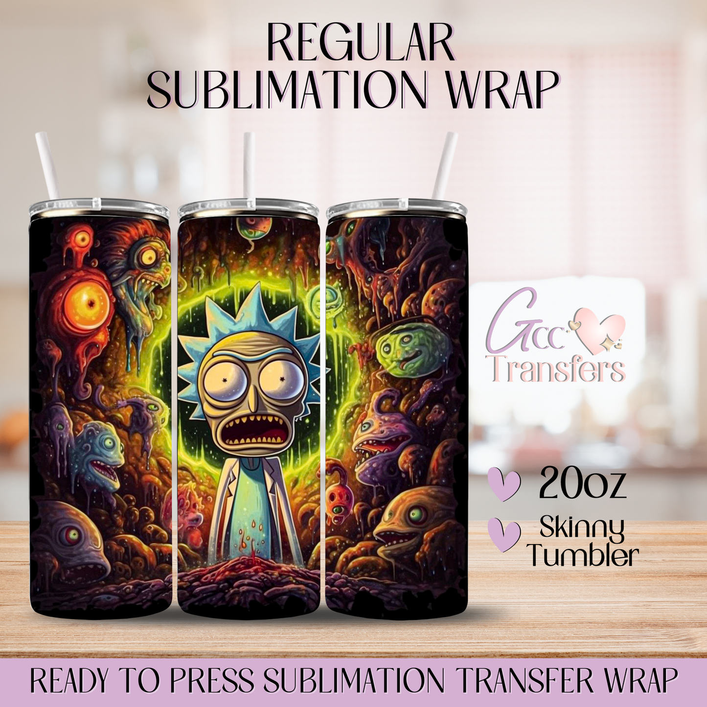 Horror Character Cave - 20oz Regular Sublimation Wrap