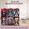 Horror Movie Bad Girls - 20oz Regular Sublimation Wrap
