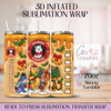 Christmas Hunny Coffee - 20oz 3D Inflated Sublimation Wrap