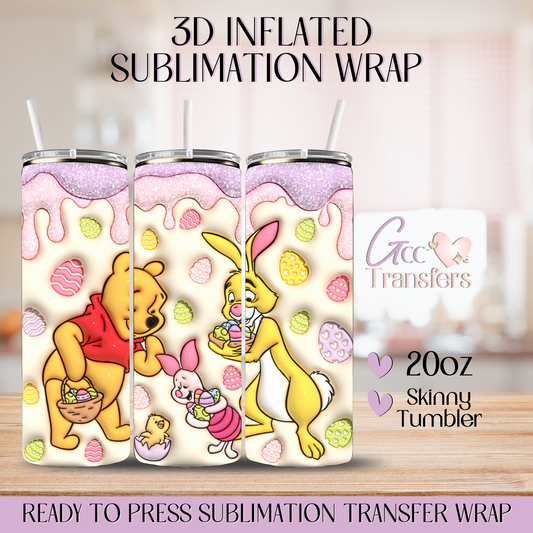 Hunny Easter Friends - 20oz 3D Inflated Sublimation Wrap