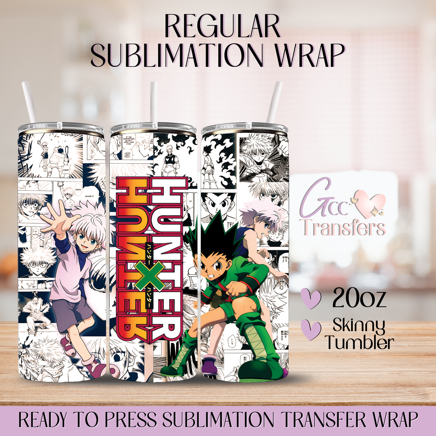 Anime Hunter X - 20oz Regular Sublimation Wrap