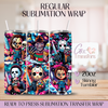 Ice Cream Horror Characters - 20oz Regular Sublimation Wrap