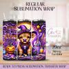 Purple I'm not a Hot Mess I'm a Spooky Disaster Cow - 20oz Regular Sublimation Wrap