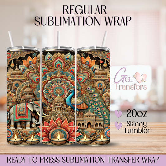 India Culture - 20oz Regular Sublimation Wrap