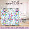 Iridescent Ghosties Halloween - 20oz Regular Sublimation Wrap