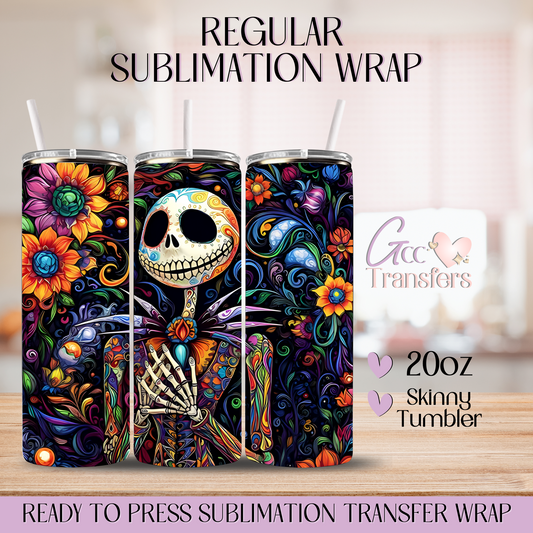 Jack Dia de los Muertos - 20oz Regular Sublimation Wrap