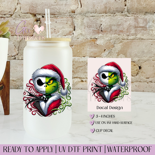 Jack Grinch Holiday Movies - Decal UVDTF