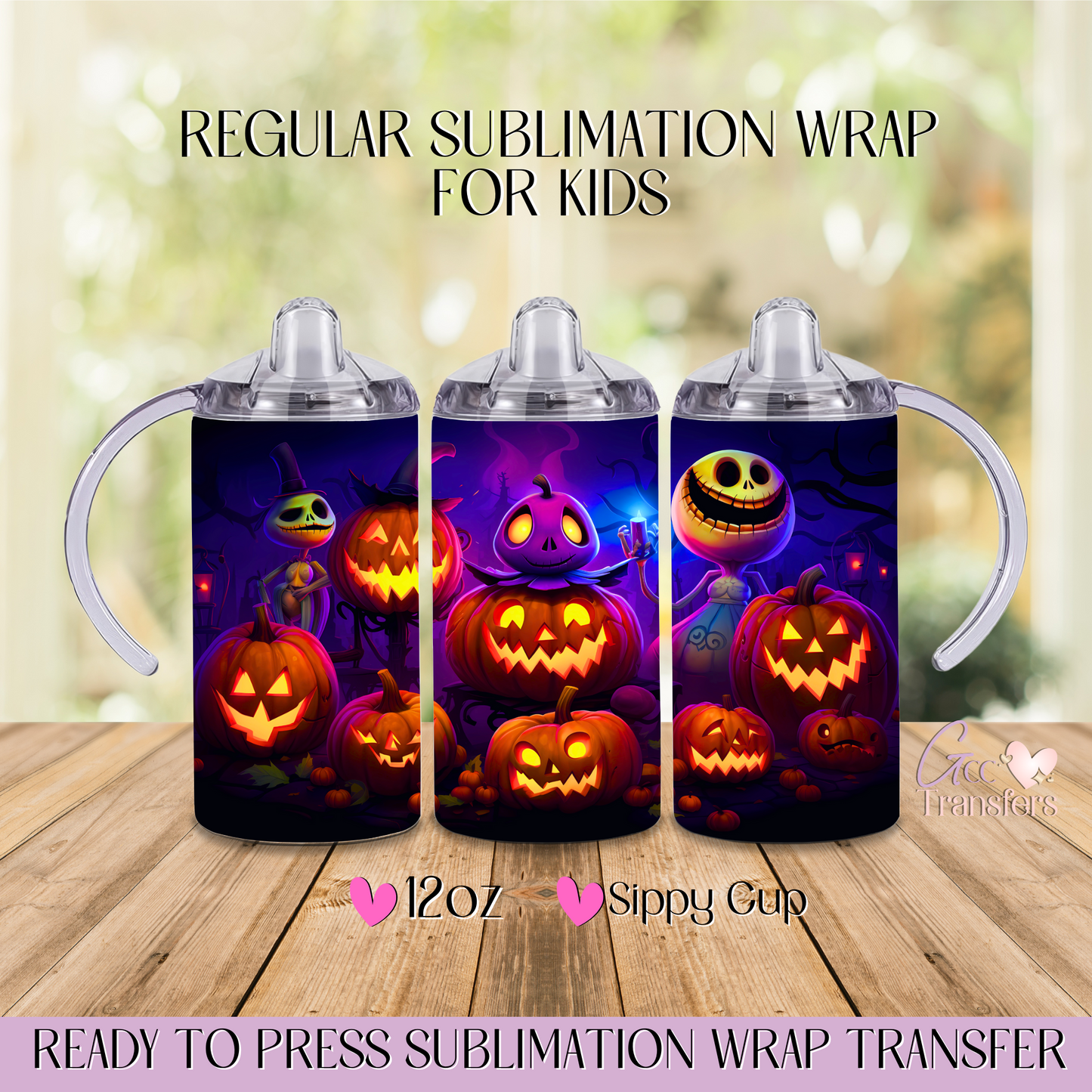 Pumpkin Halloween - 12oz Regular Sublimation Wrap