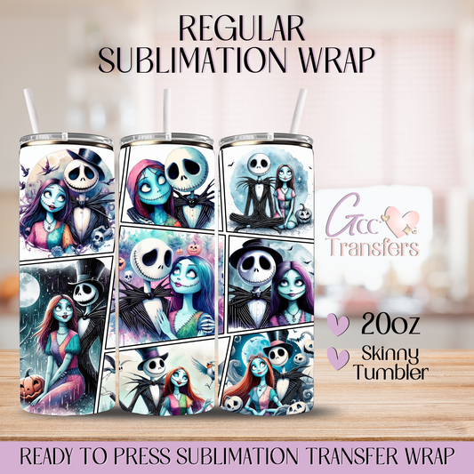 Jack Sally Movie Horror Characters - 20oz Regular Sublimation Wrap