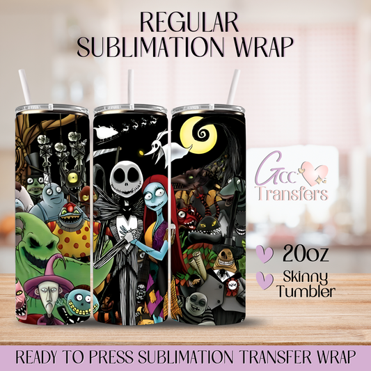 Jack Sally Crew Halloween - 20oz Regular Sublimation Wrap