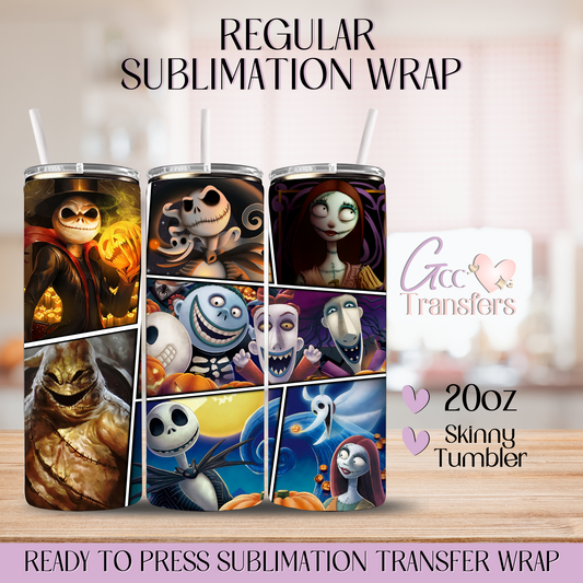 Haunted Hearts Collage - 20oz Regular Sublimation Wrap