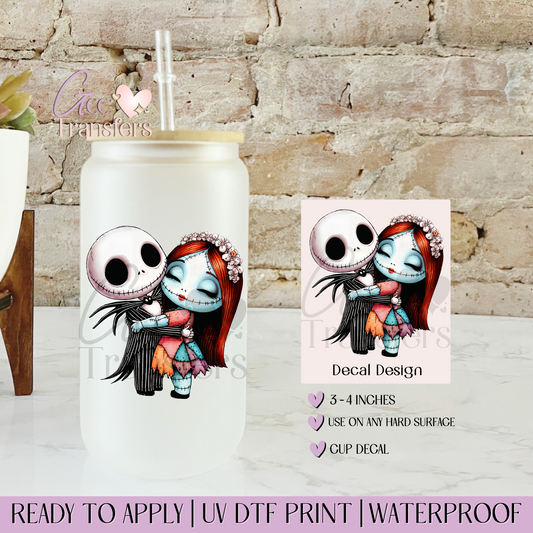 Babies Love in the Shadows Hugging - Decal UVDTF
