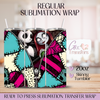 Spooky Soulmates Zipper Halloween - 20oz Regular Sublimation Wrap