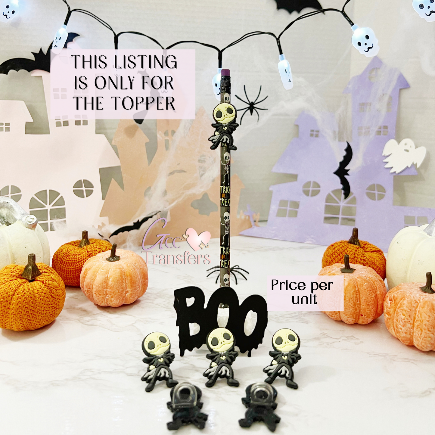 Haunted Yellow Face  ( (RTS) Straw Topper