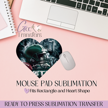Jets Football Team - Mouse Pad Sublimation Transfer