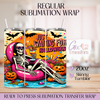 Summerween Just Waiting for Halloween - 20oz Regular Sublimation Wrap
