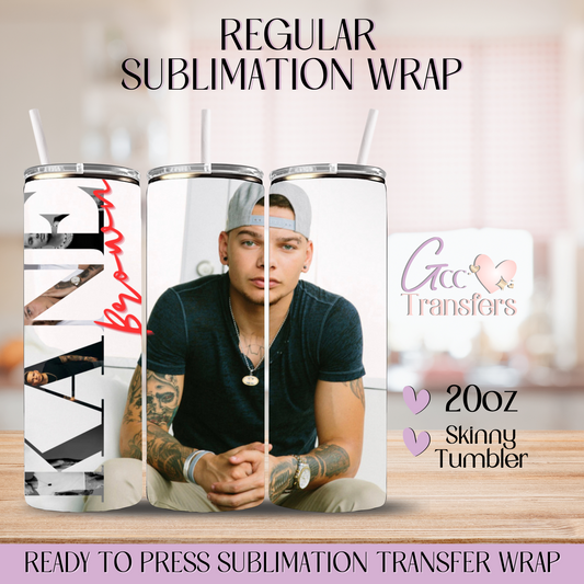 Kane Brown American Country Music Singer - 20oz Regular Sublimation Wrap