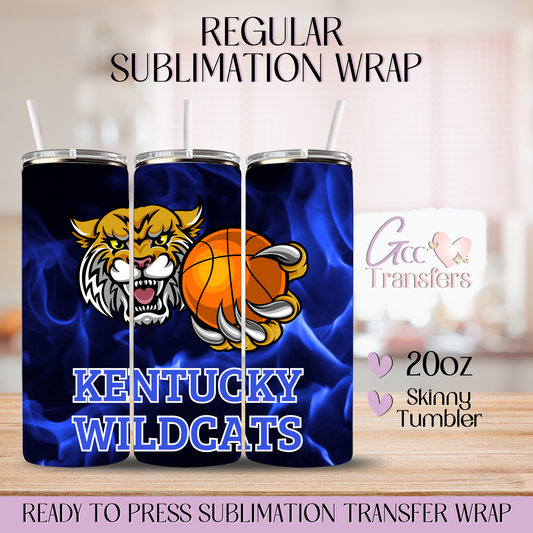 UK Wildcats Basketball - 20oz Regular Sublimation Wrap