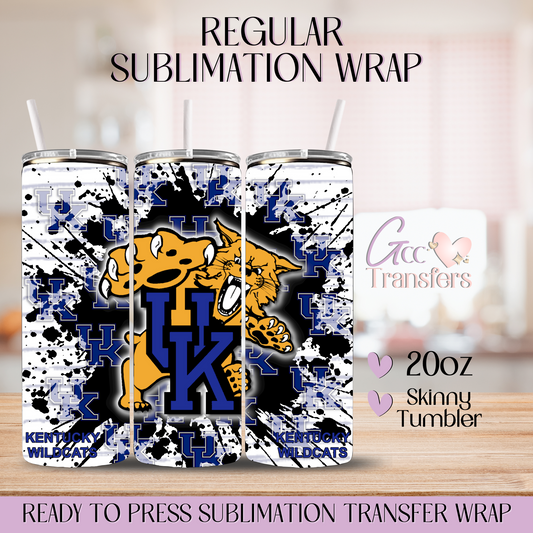 Kentucky Wildcats UK - 20oz Regular Sublimation Wrap