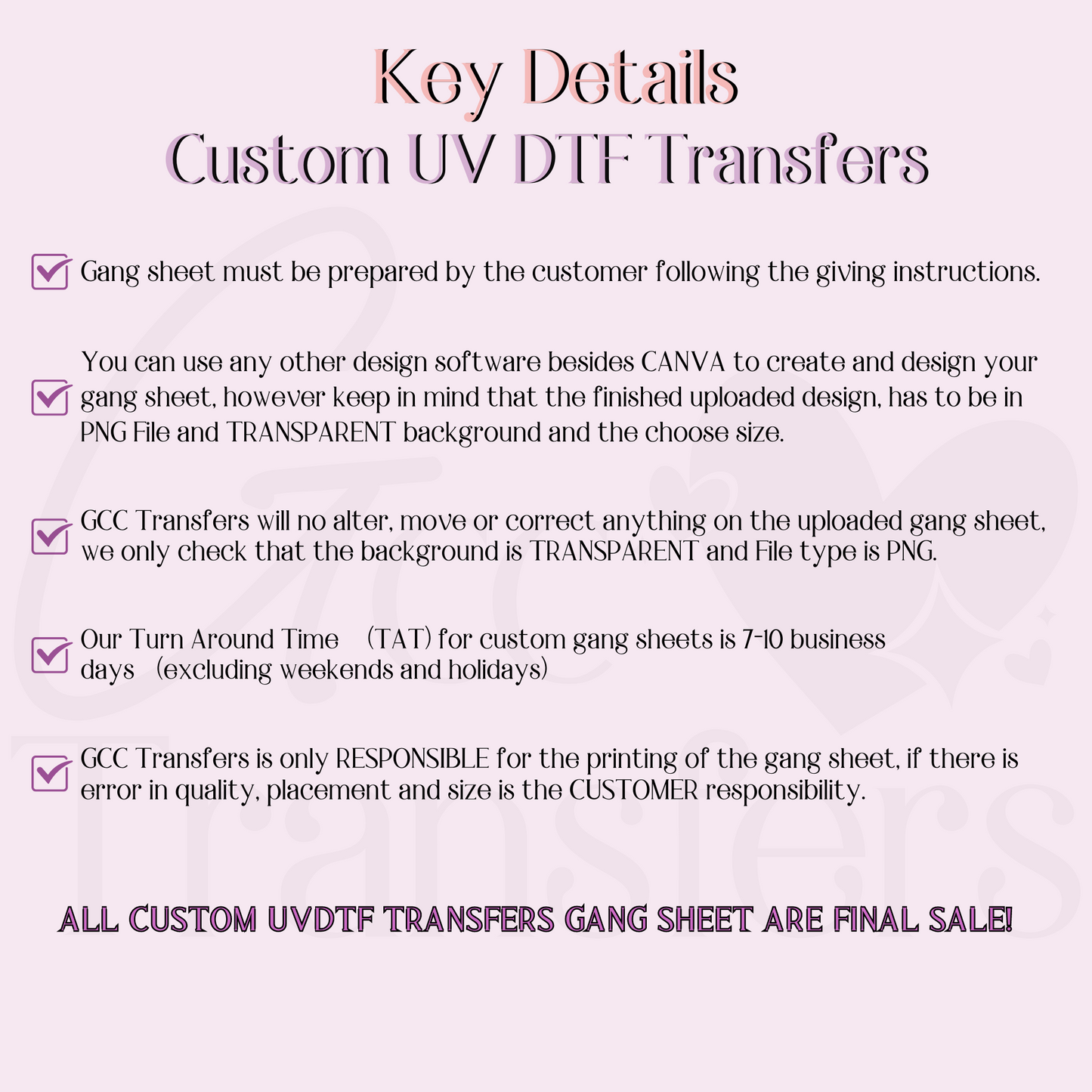 Custom Your Own UVDTF  Transfer