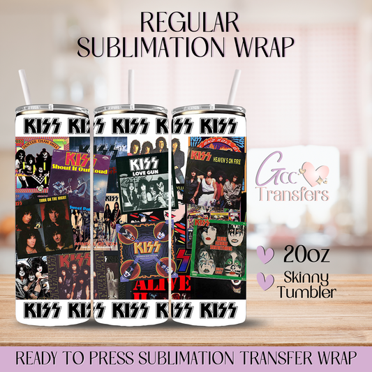 Heavy Metal Band Kiss - 20oz Regular Sublimation Wrap