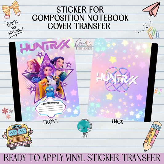Pop Star Hunter Group - Sticker for Notebook Cover
