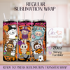 Monsters Halloween Tarot - 20oz Regular Sublimation Wrap
