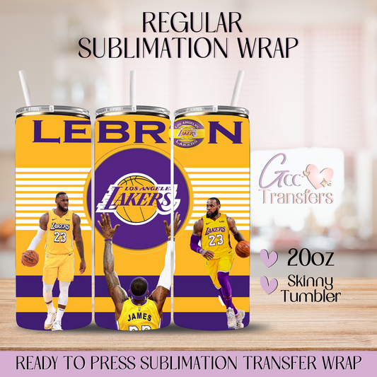 Basketball James Inspiration - 20oz Regular Sublimation Wrap