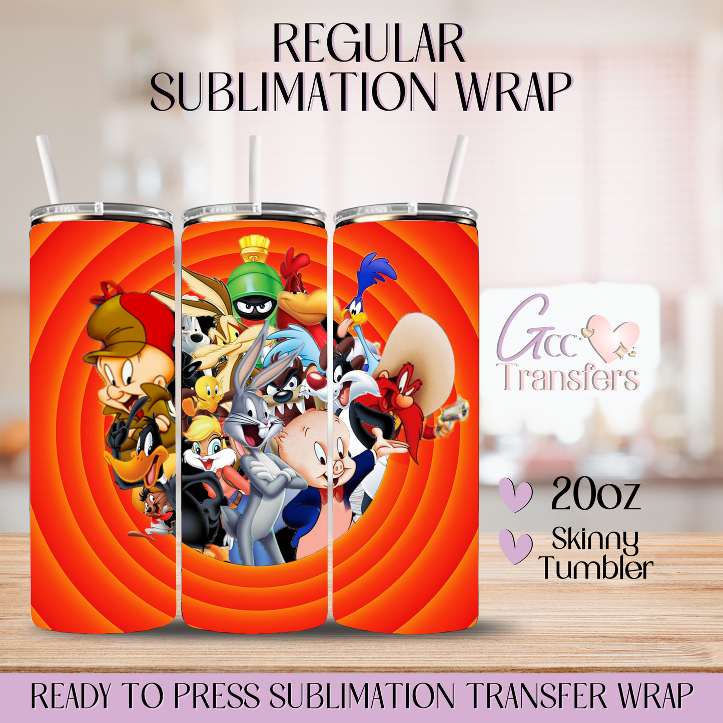 The Old Time Cartoons - 20oz Regular Sublimation Wrap