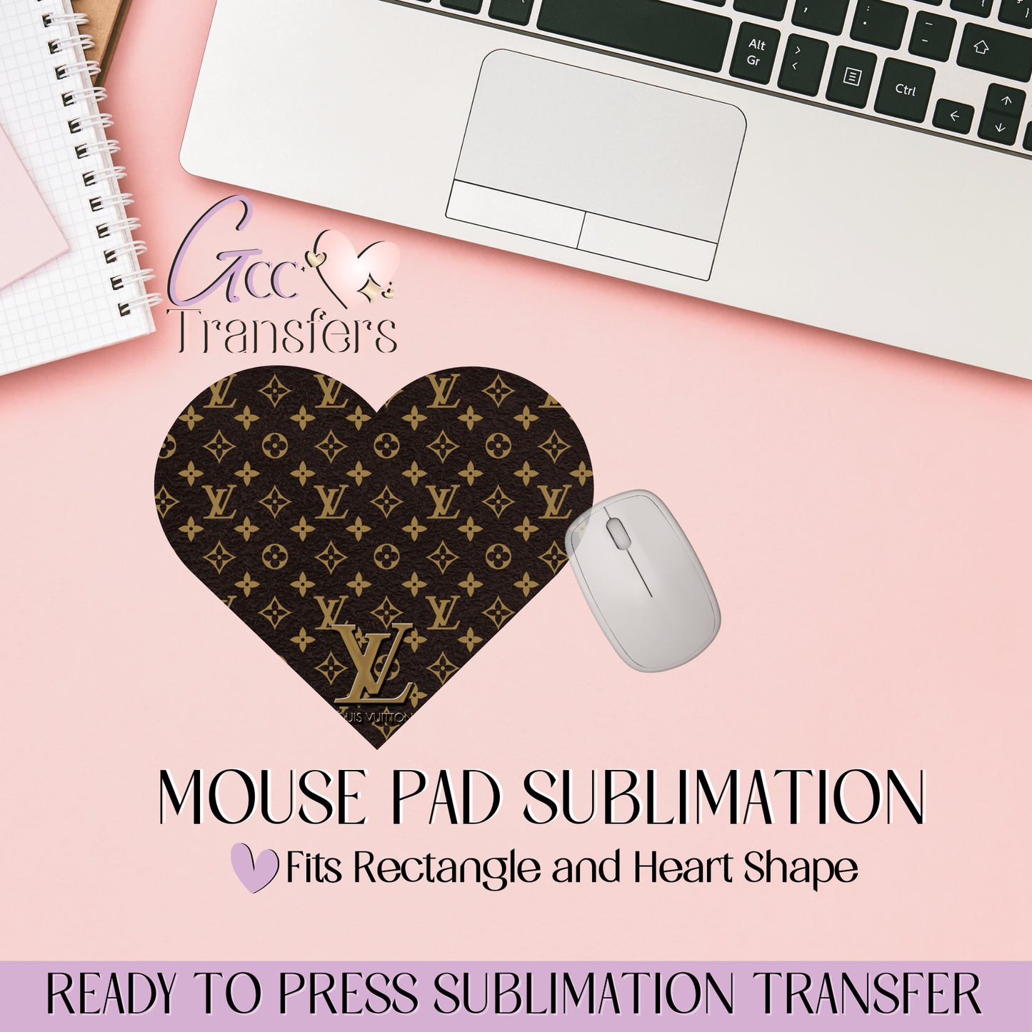 Original LV Luxury Pattern - Mouse Pad Sublimation Transfer