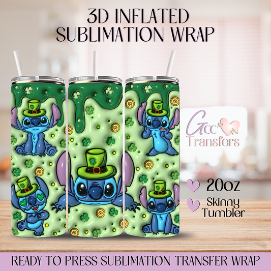 Lucky Charm Cute Character - 20oz 3D Inflated Sublimation Wrap